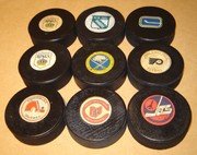 Game used pucks