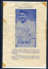 Babe Ruth autograph